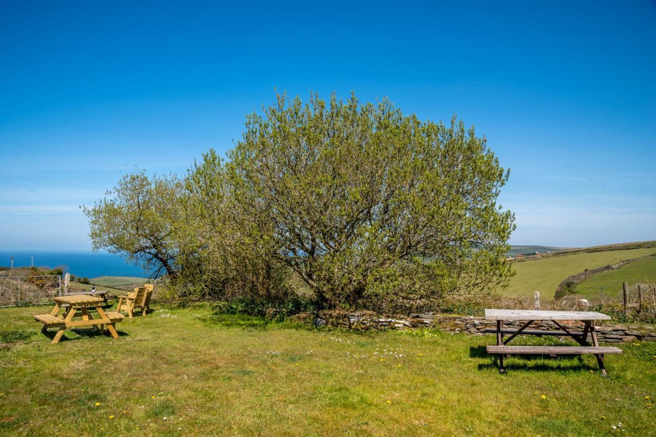 Polrunny Farm Seaberry Cottage With A Sea View And Log Burner Boscastle Esterno foto