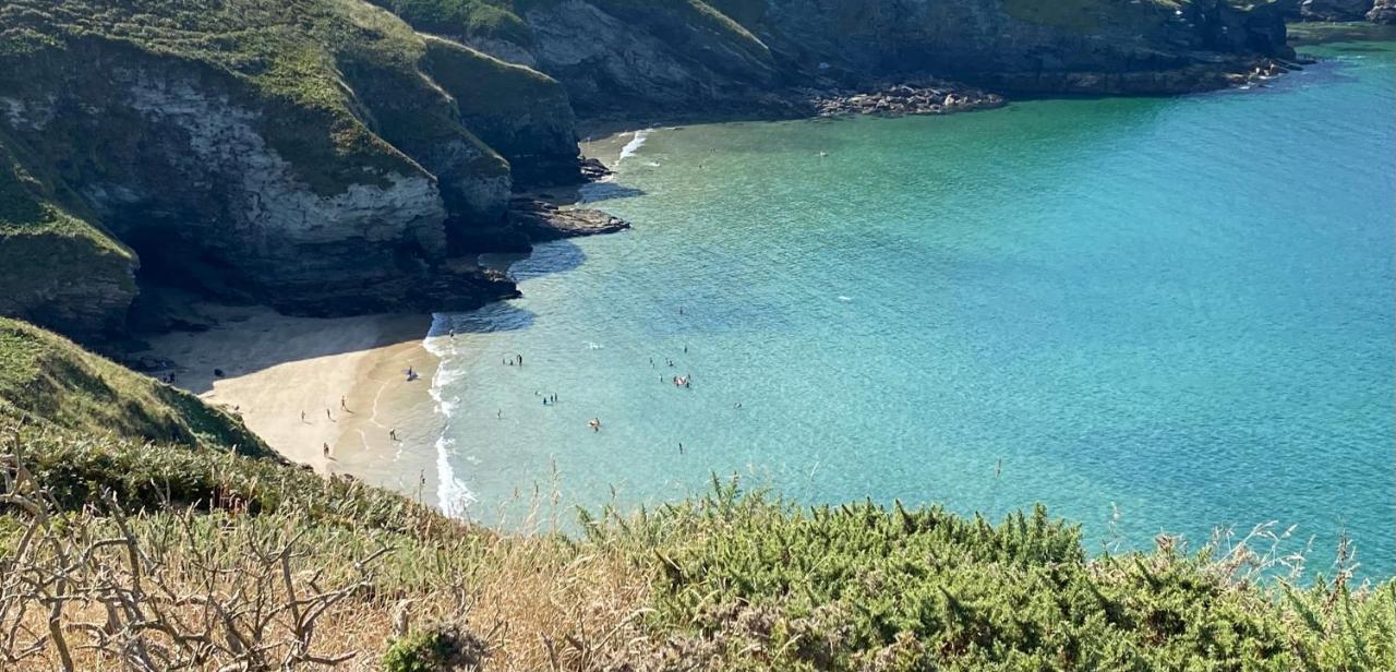 Polrunny Farm Seaberry Cottage With A Sea View And Log Burner Boscastle Esterno foto