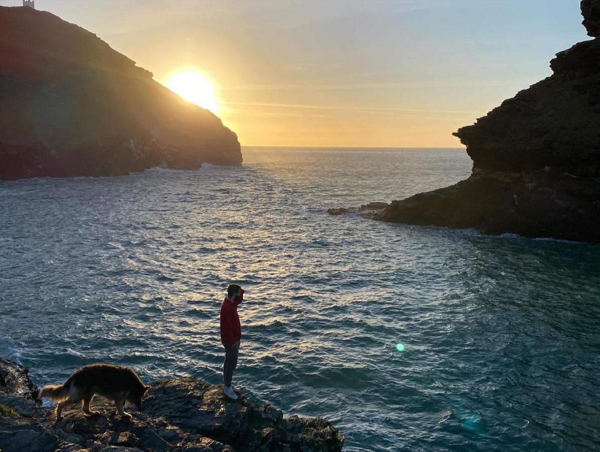 Polrunny Farm Seaberry Cottage With A Sea View And Log Burner Boscastle Esterno foto