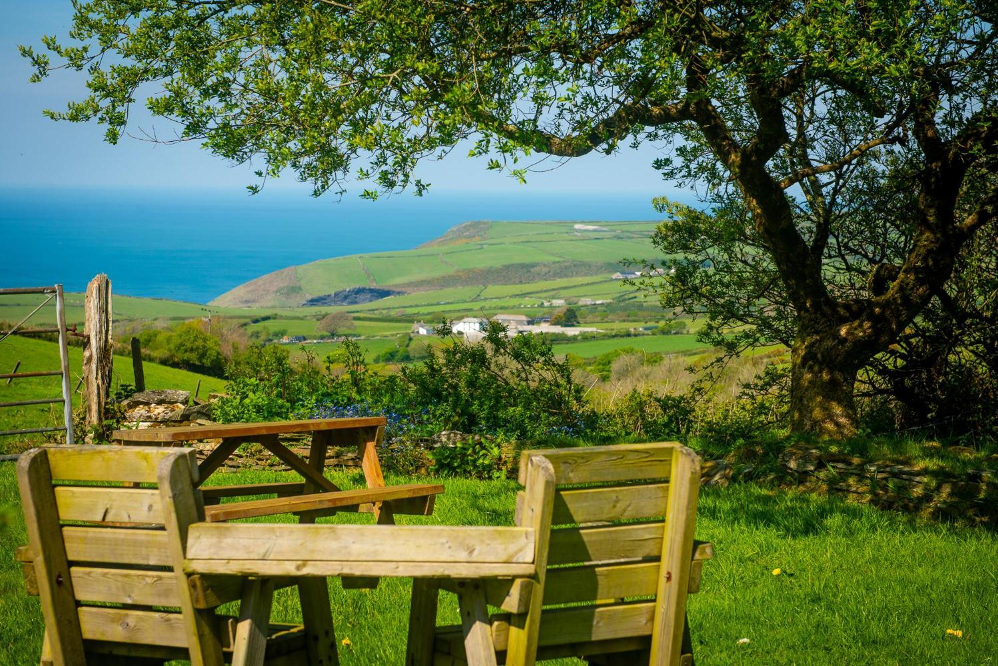 Polrunny Farm Seaberry Cottage With A Sea View And Log Burner Boscastle Esterno foto